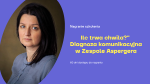 "Ile trwa chwila?" Diagnoza komunikacyjna w zespole Aspergera  